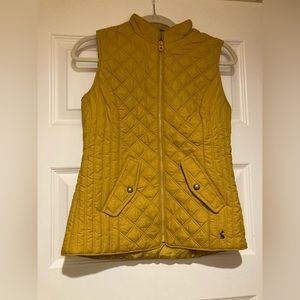 Joules Mustard Yellow Quilted Vest UK 6/US 2